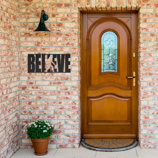 Believe_Metal_Sign_Black_Brick_Entrance_Mockup.png