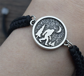 Sasquatch and Moon Bracelet
