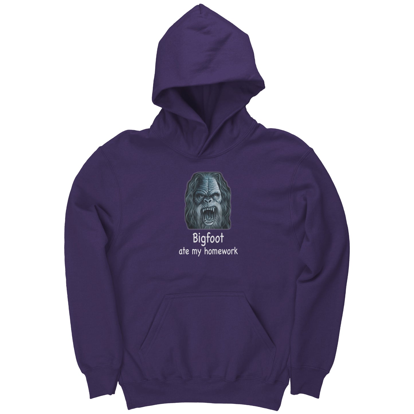 Bigfoot Ate My Homework Youth Hoodie
