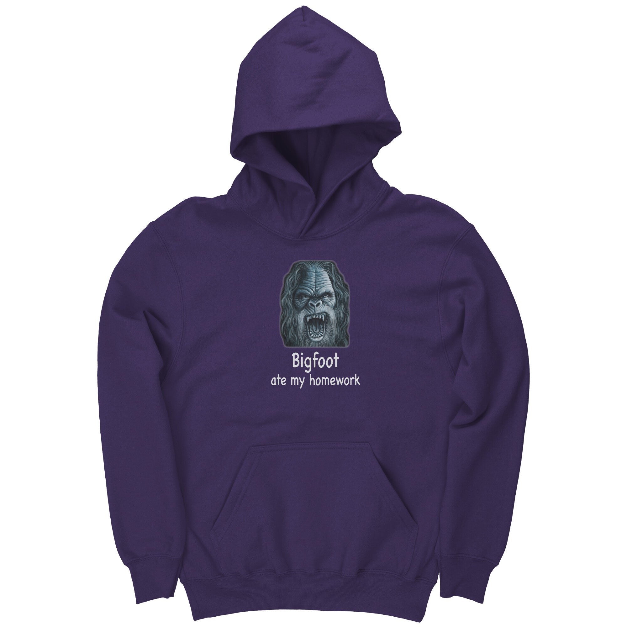 Bigfoot Ate My Homework Youth Hoodie