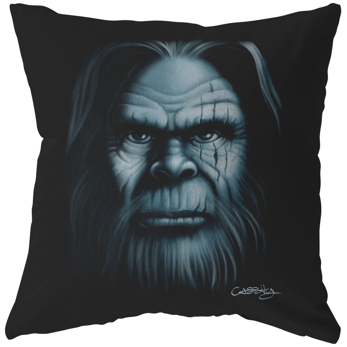 Bigfoot Face Pillow